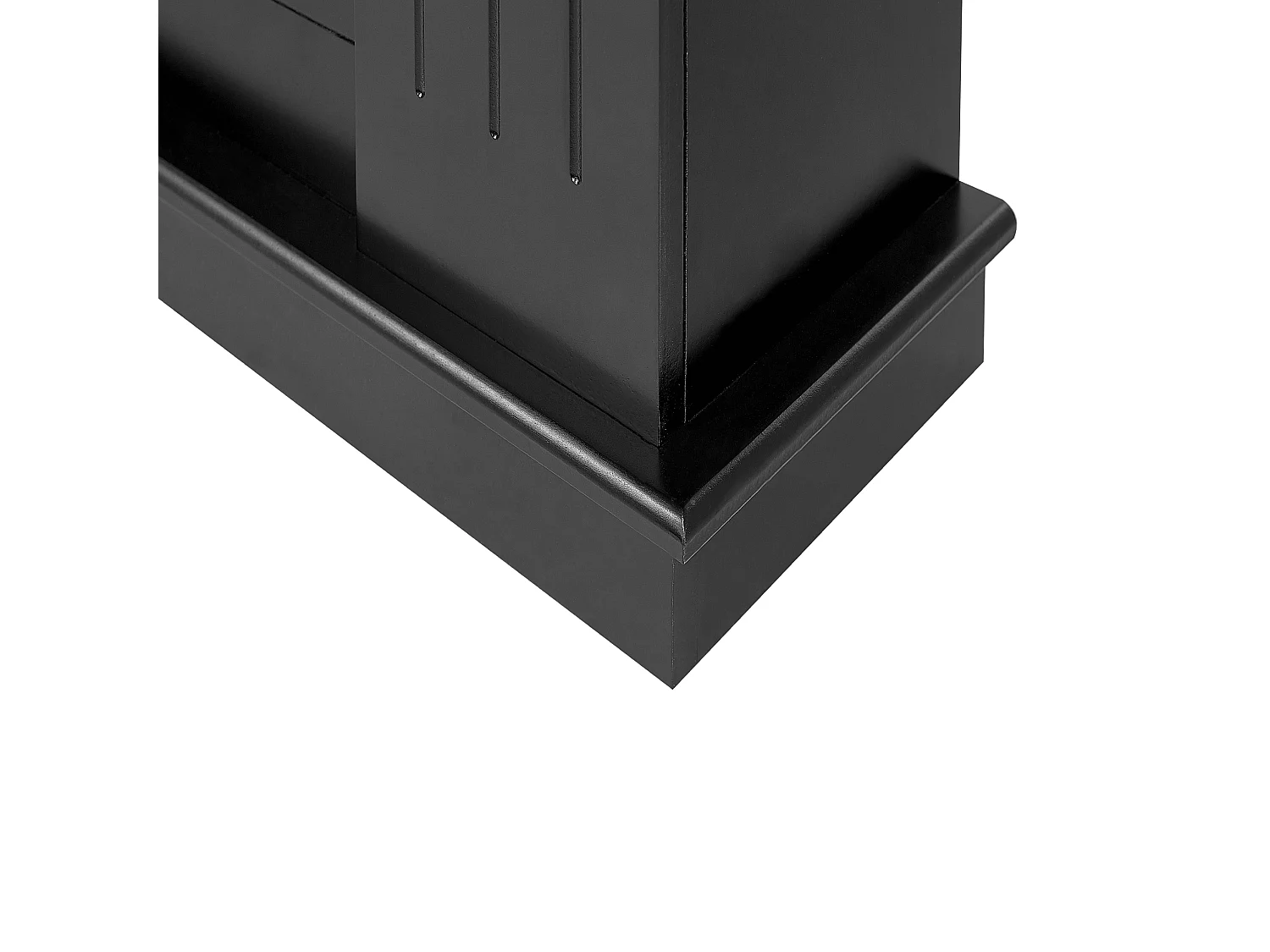 Kaminumrandung schwarz 26 x 110 x 100 cm TUMARE