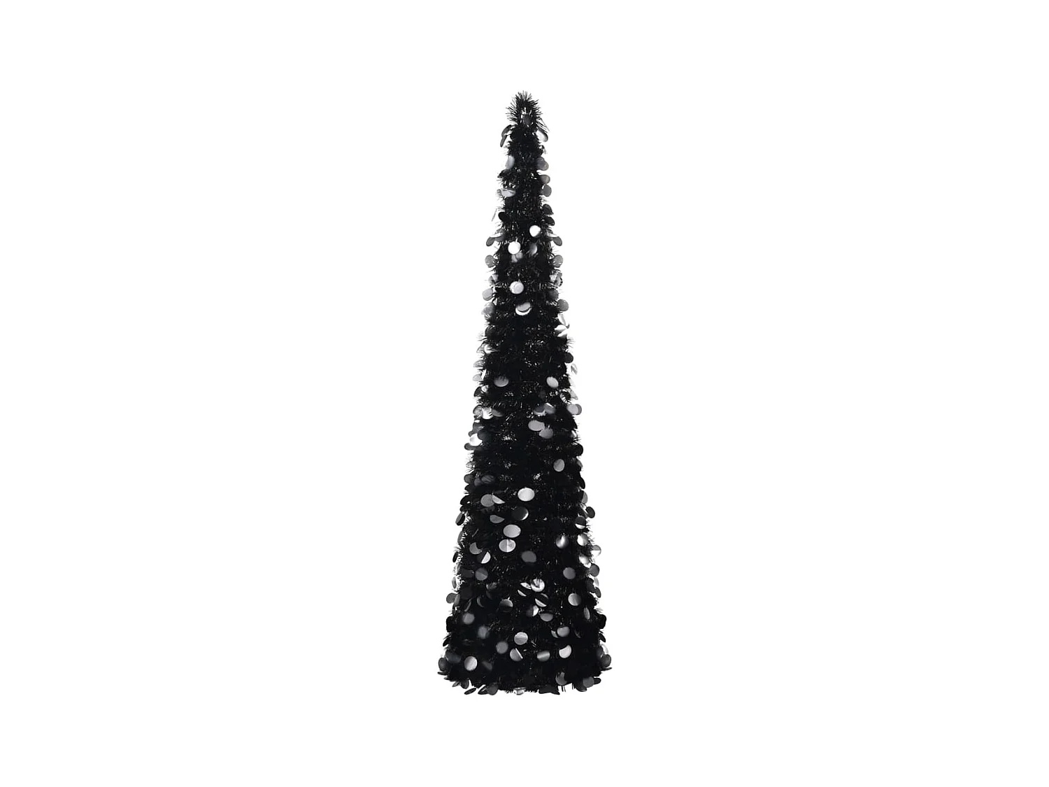 Kunstkerstboom pop-up 150 cm PET zwart
