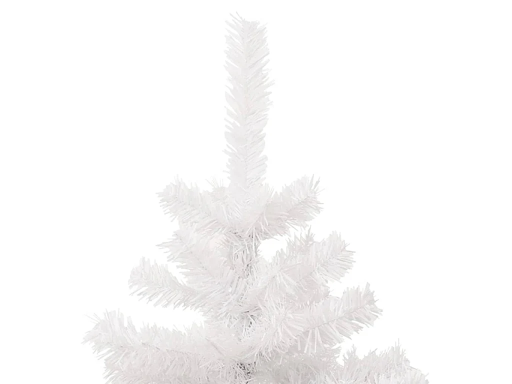 Árvore de Natal rotativa pré-iluminada + vaso PVC 120 cm branco