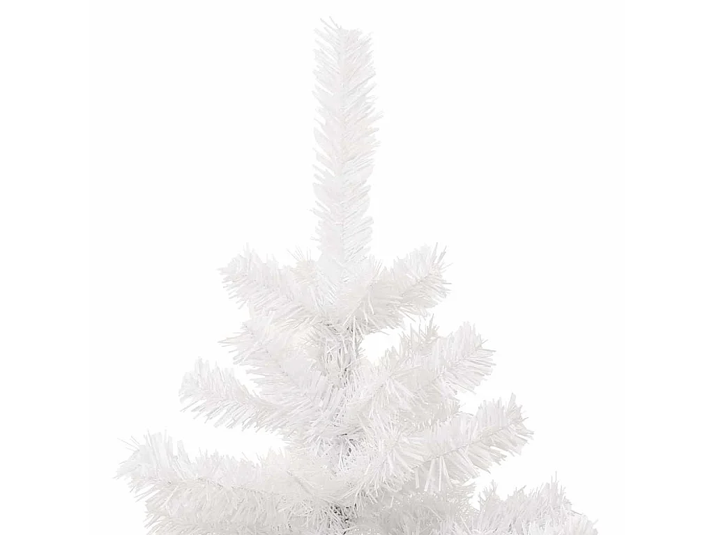 Árvore de Natal rotativa pré-iluminada + vaso PVC 120 cm branco