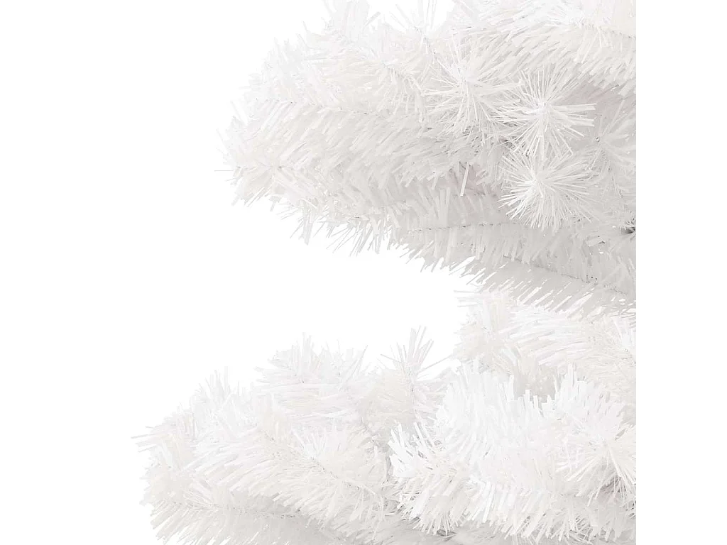 Árvore de Natal rotativa pré-iluminada + vaso PVC 120 cm branco