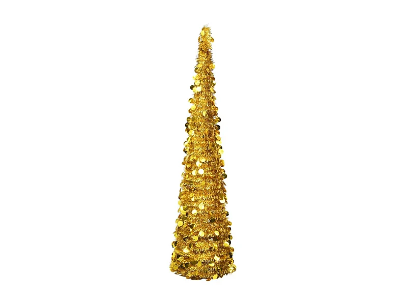 Künstlicher Pop-Up-Weihnachtsbaum Golden 180 cm PET