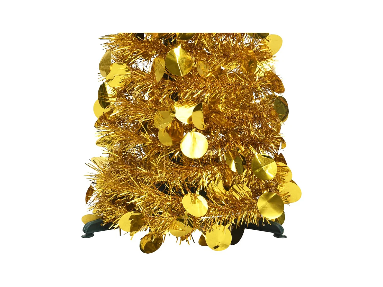 Sapin de Noël artificiel escamotable doré 180 cm PET