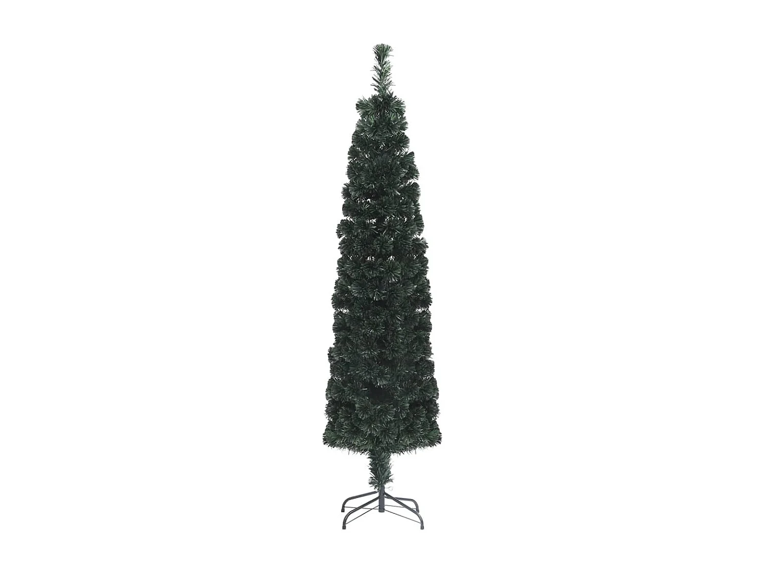 Arbre de Noël artificiel mince et support 180 cm fibre optique