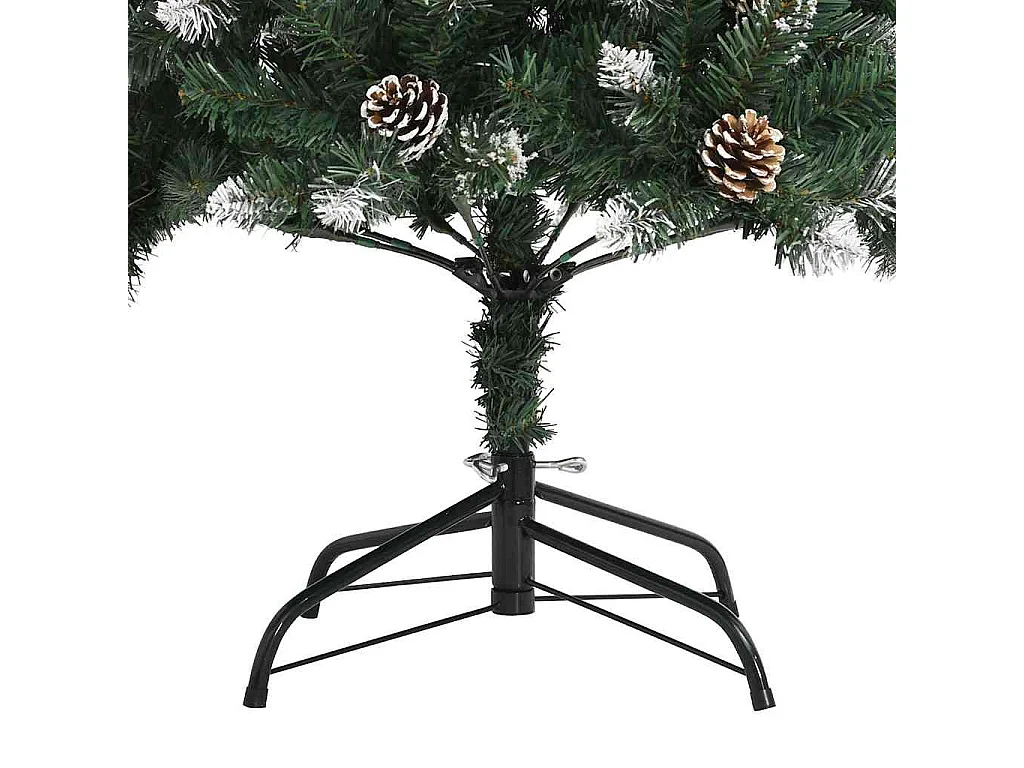 Kunstkerstboom met standaard 120 cm PVC groen