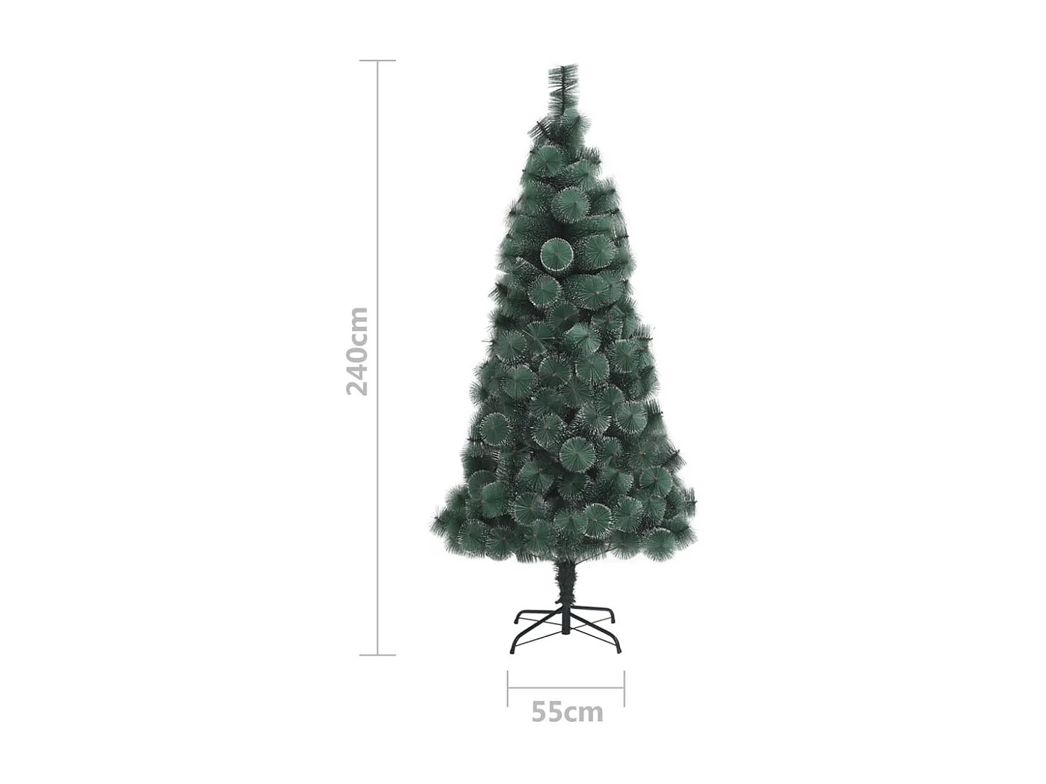 Künstlicher Weihnachtsbaum mit Ständer Grün 240 cm PET