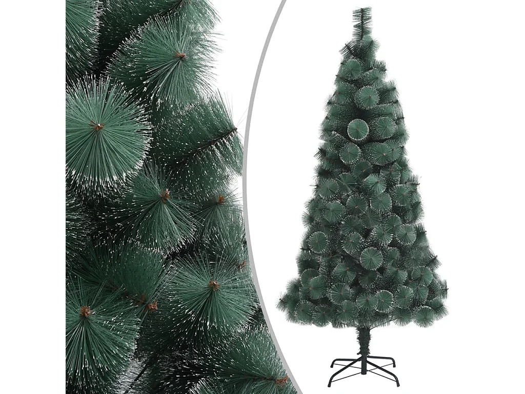 Árbol de Navidad artificial con soporte verde PET 120 cm