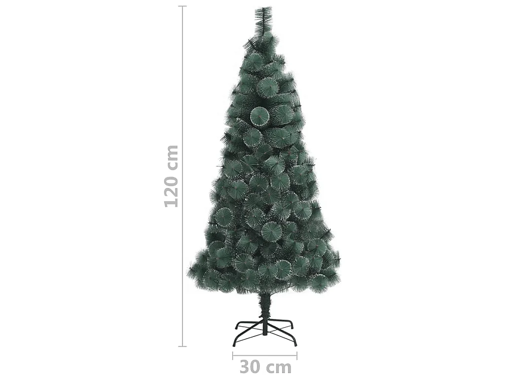 Árbol de Navidad artificial con soporte verde PET 120 cm