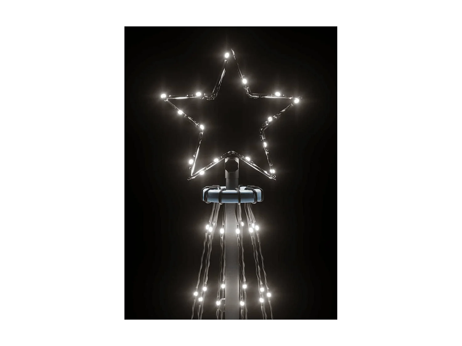 Árbol de Navidad cónico 310 LED blanco frío 100x300 cm