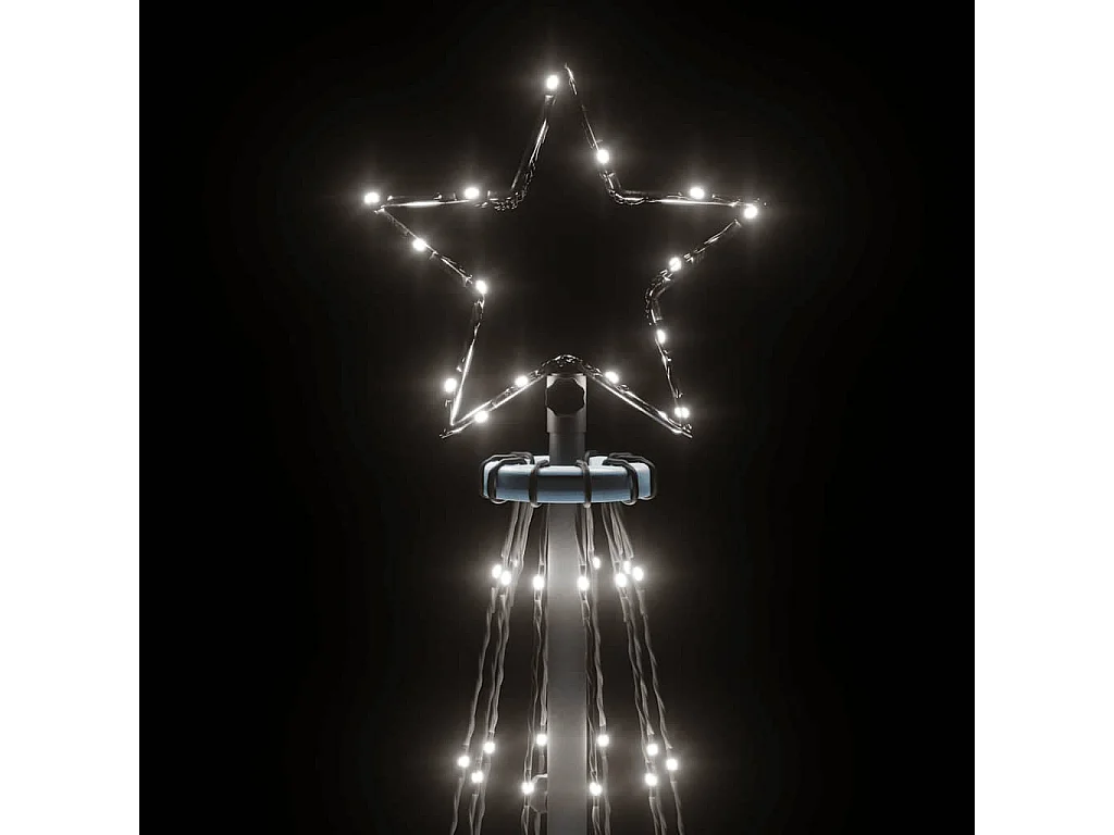 Arbre de Noël cône 310 LED Blanc froid 100x300 cm