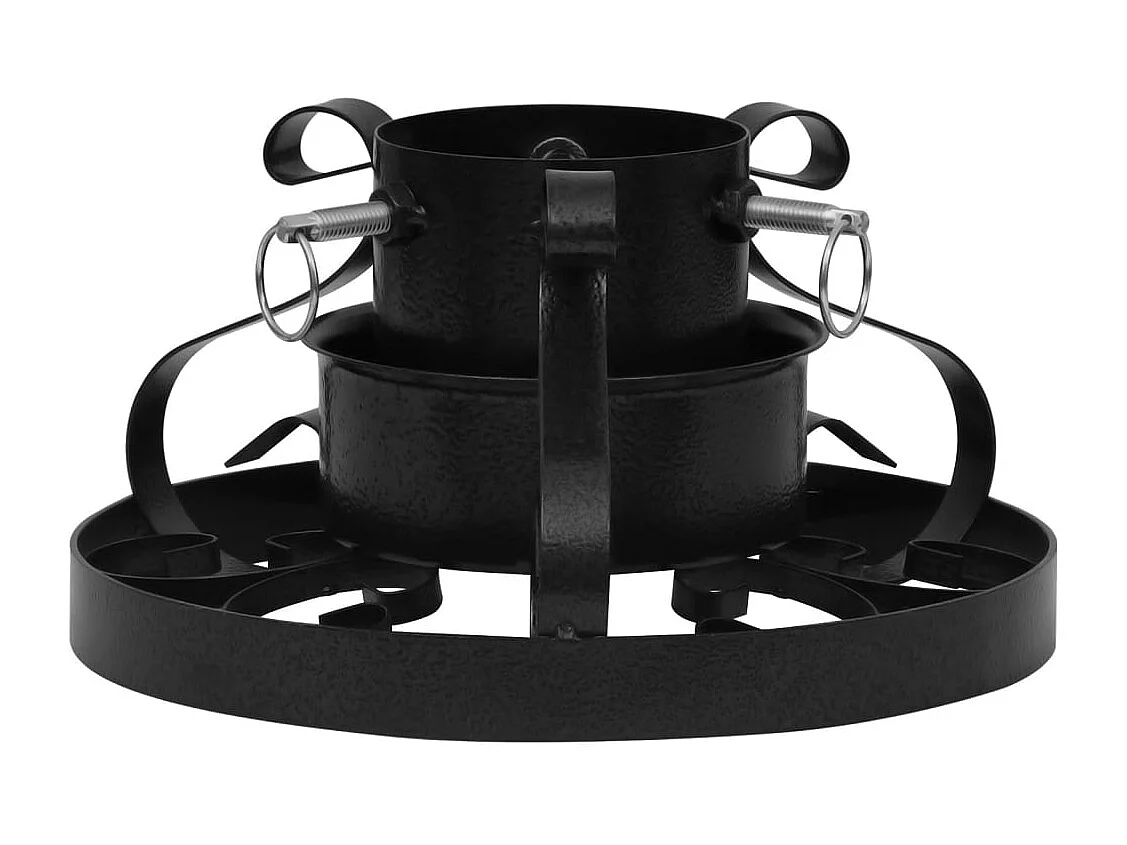 Support de sapin de Noël Noir 29x29x15,5 cm