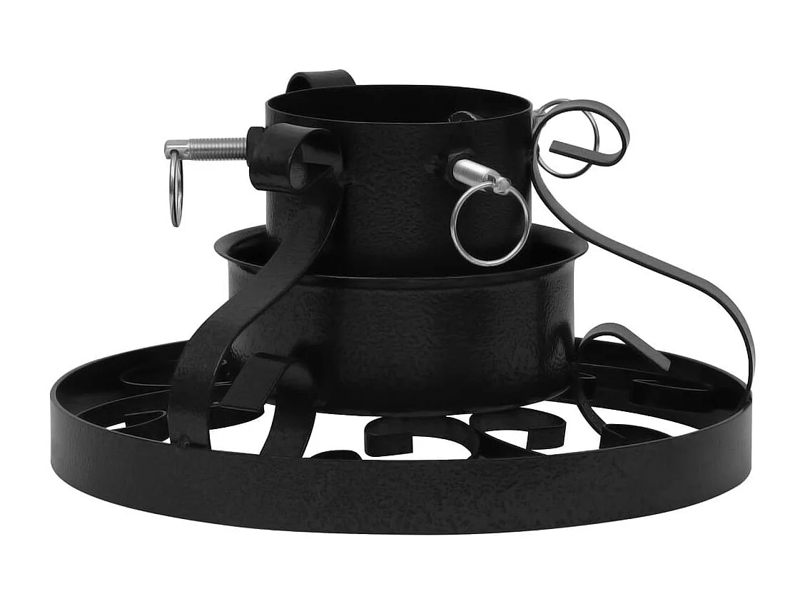 Support de sapin de Noël Noir 29x29x15,5 cm