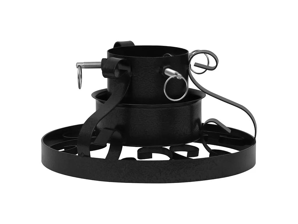 Suporte para árvore de Natal 29x29x15,5 cm preto