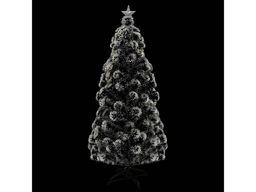 Árvore de Natal pré-iluminada c/ suporte e LED 210 cm fibra ótica