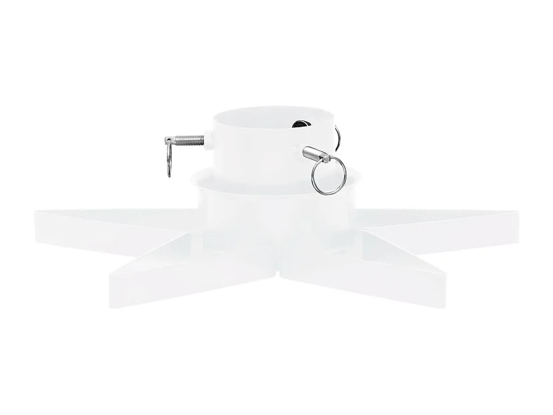 Support de sapin de Noël Blanc 47x47x13,5 cm