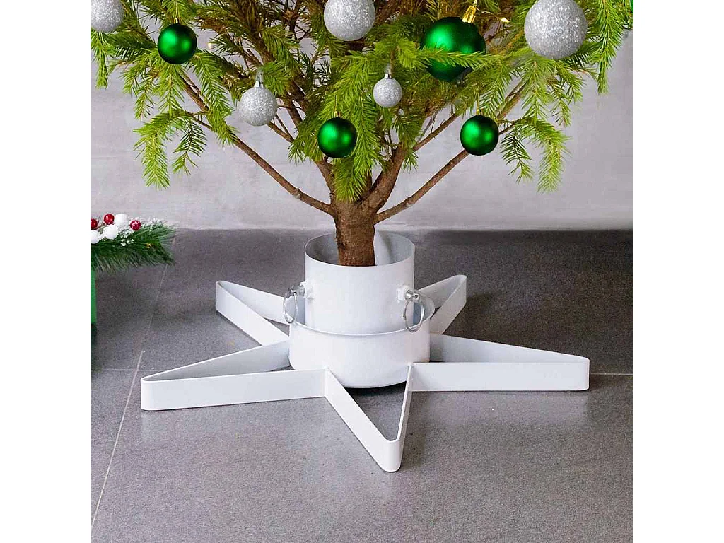 Kerstboomstandaard 47x47x13,5 cm wit