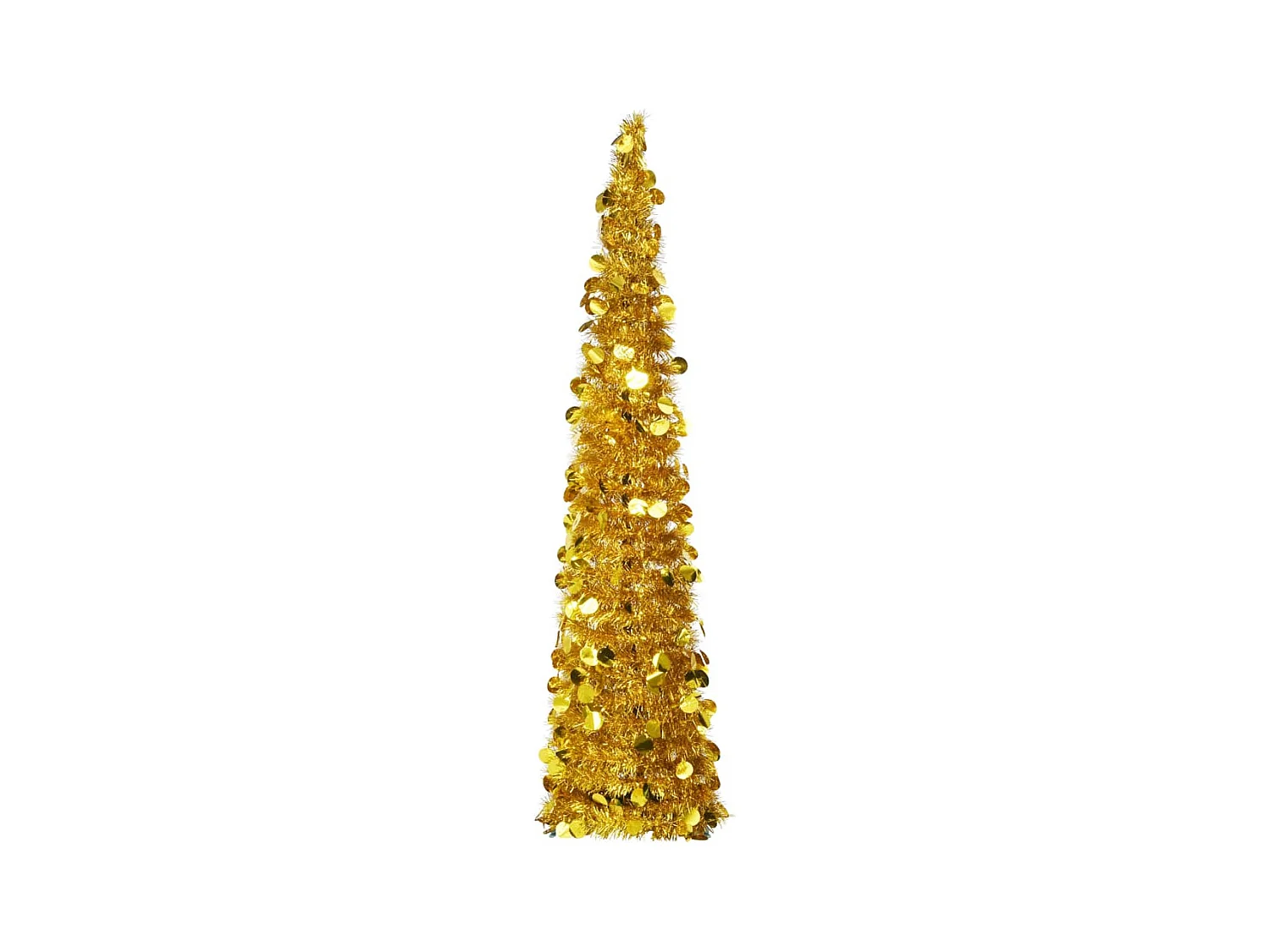 Árbol de Navidad artificial emergente PET dorado 150 cm