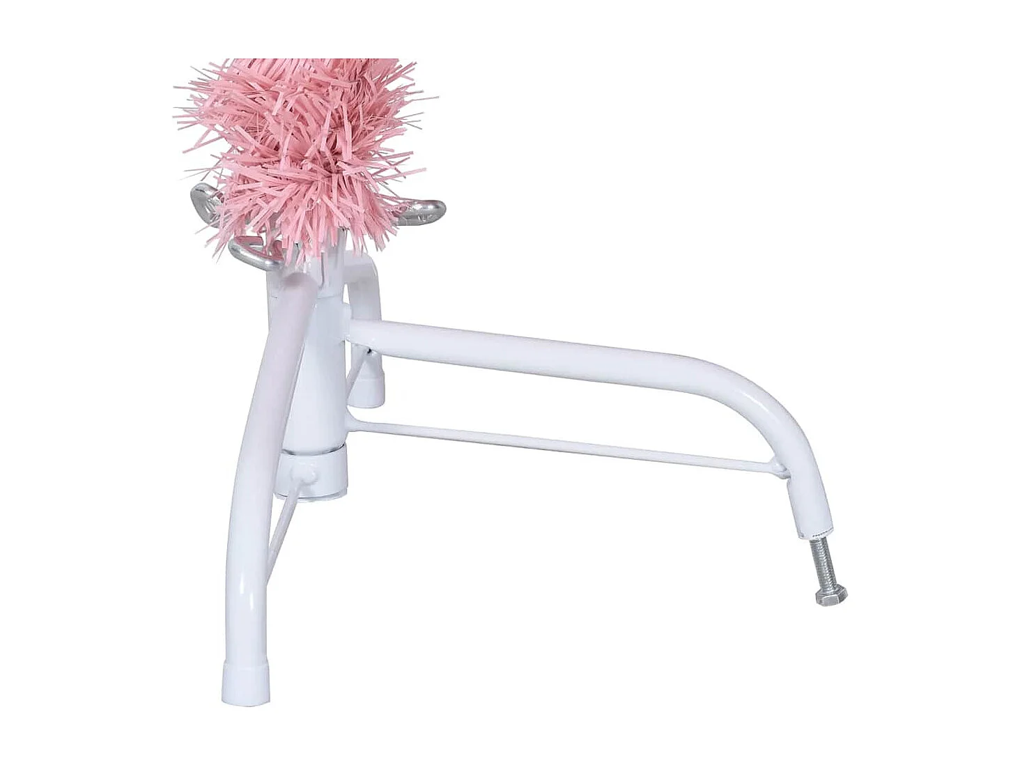 Albero di Natale Artificiale a Metà con Supporto Rosa 150cm PVC