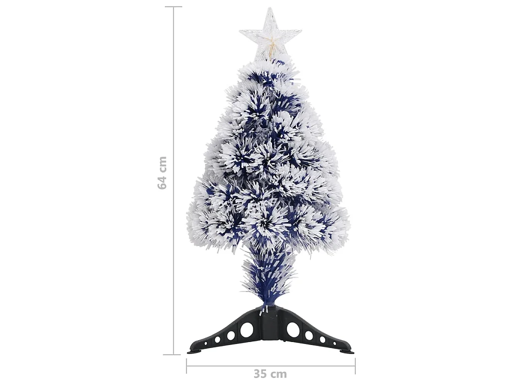 Künstlicher Weihnachtsbaum mit Beleuchtung 64 cm Glasfaser