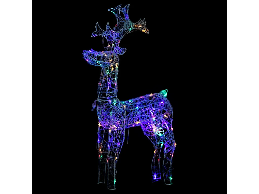 Renne de décoration de Noël 90 LED 60x16x100 cm Acrylique