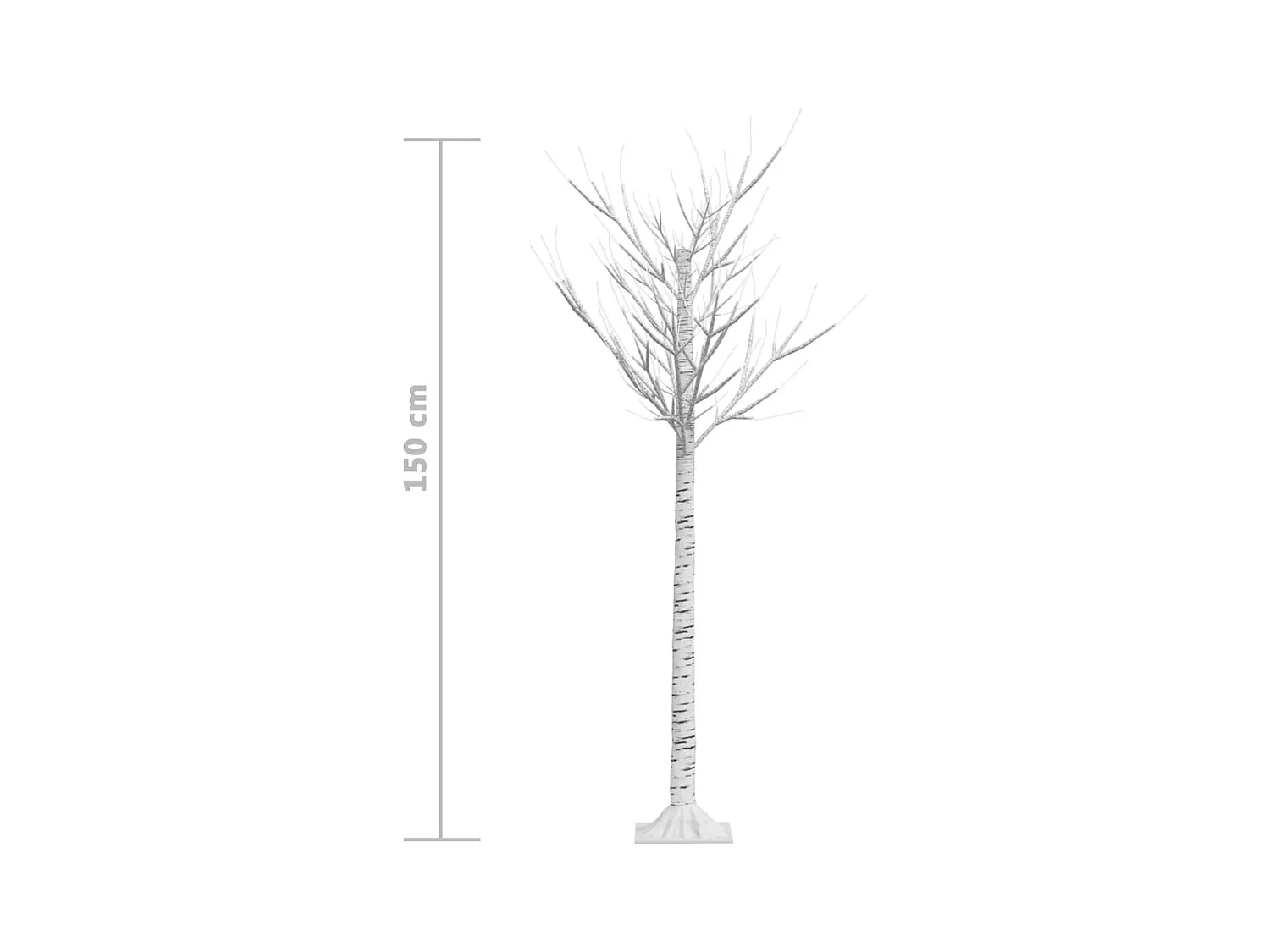 Albero Natale 140 LED 1,5 m Salice Bianco Caldo Interno Esterno