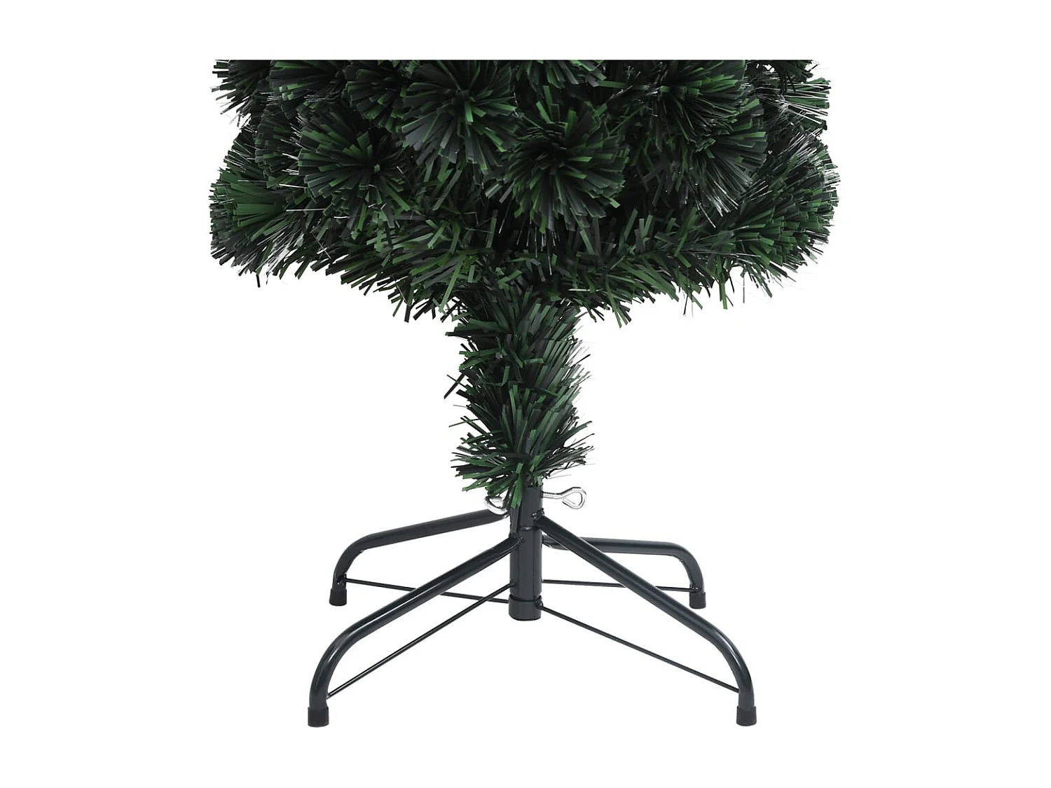 Arbre de Noël artificiel mince et support 150 cm fibre optique