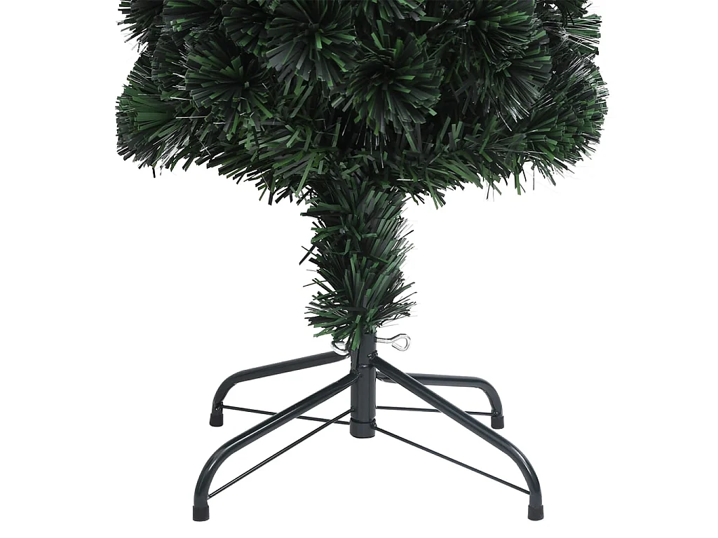Árvore de Natal artificial fina c/ suporte 150 cm fibra ótica