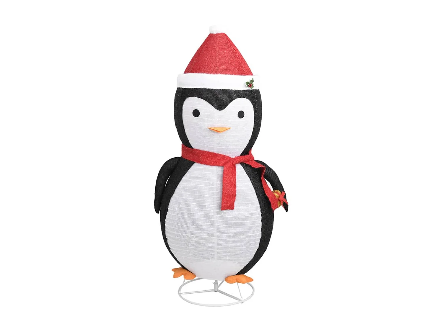 Décoration de Noël pingouin à LED Tissu de luxe 180 cm