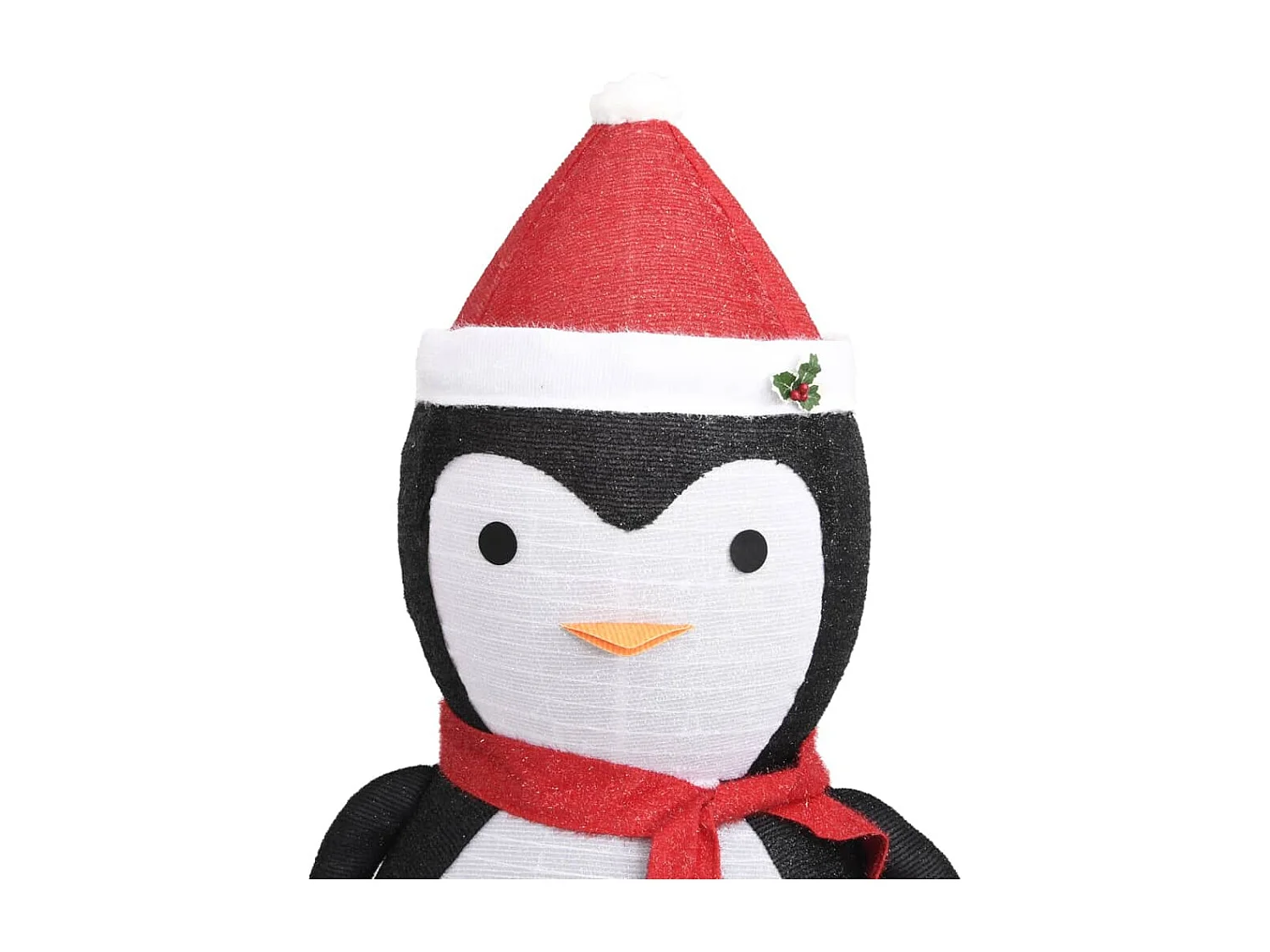 Décoration de Noël pingouin à LED Tissu de luxe 180 cm