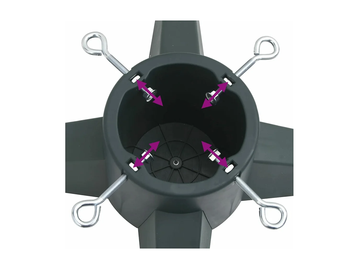 Support de sapin de Noël Vert 55,5x55,5x15 cm