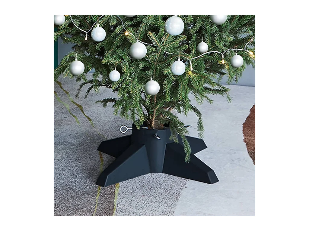 Soporte para árbol de Navidad verde 55,5x55,5x15 cm