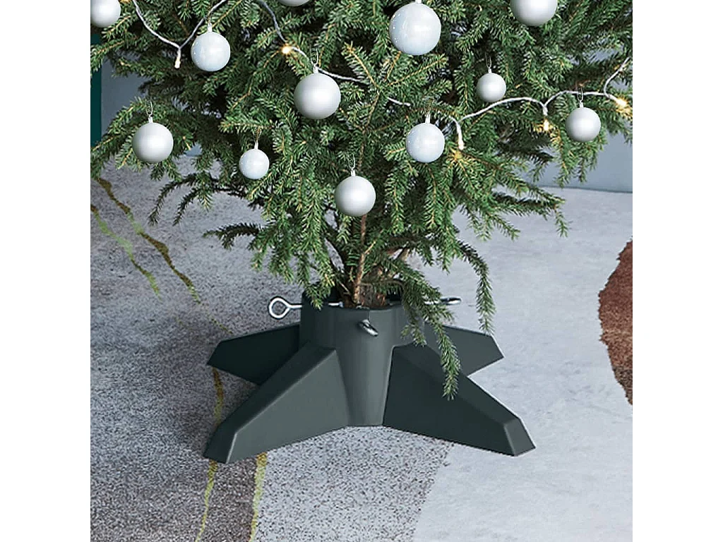 Support de sapin de Noël Vert 55,5x55,5x15 cm