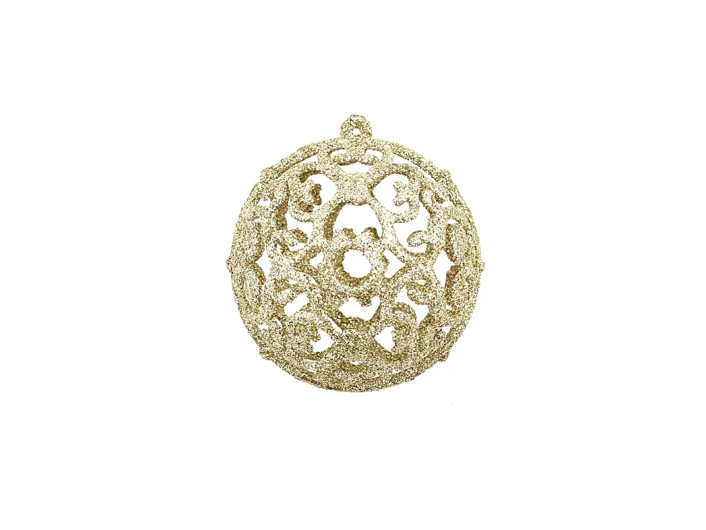 Ensemble de boules de Noël 100 pcs 3/4/6 cm Doré
