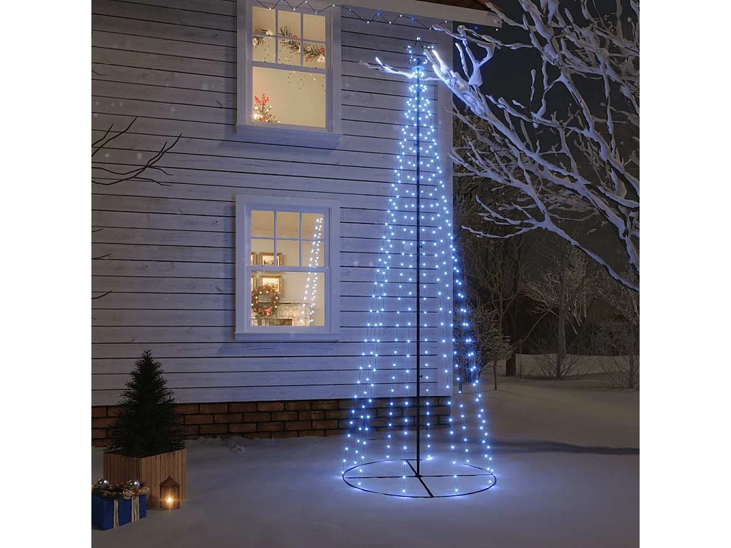 Kegelkerstboom 310 LED's 100x300 cm blauw