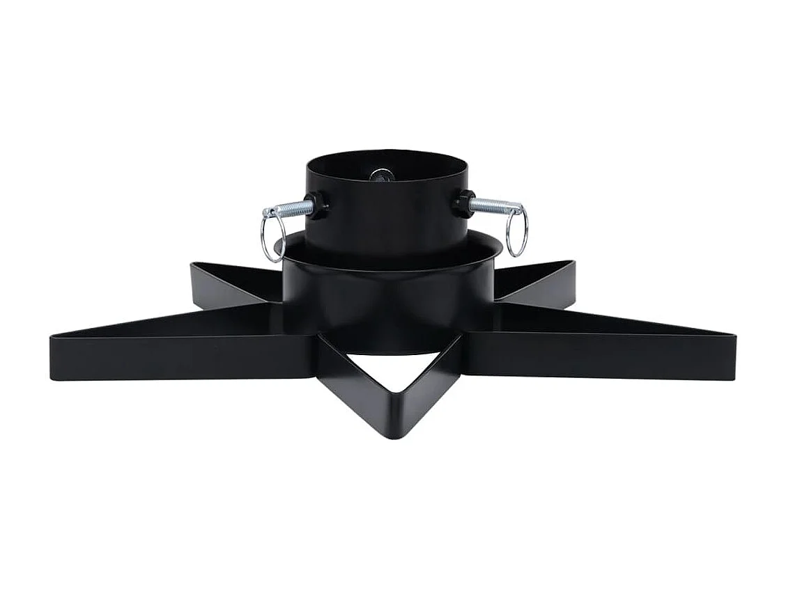 Support de sapin de Noël Noir 47x47x13,5 cm