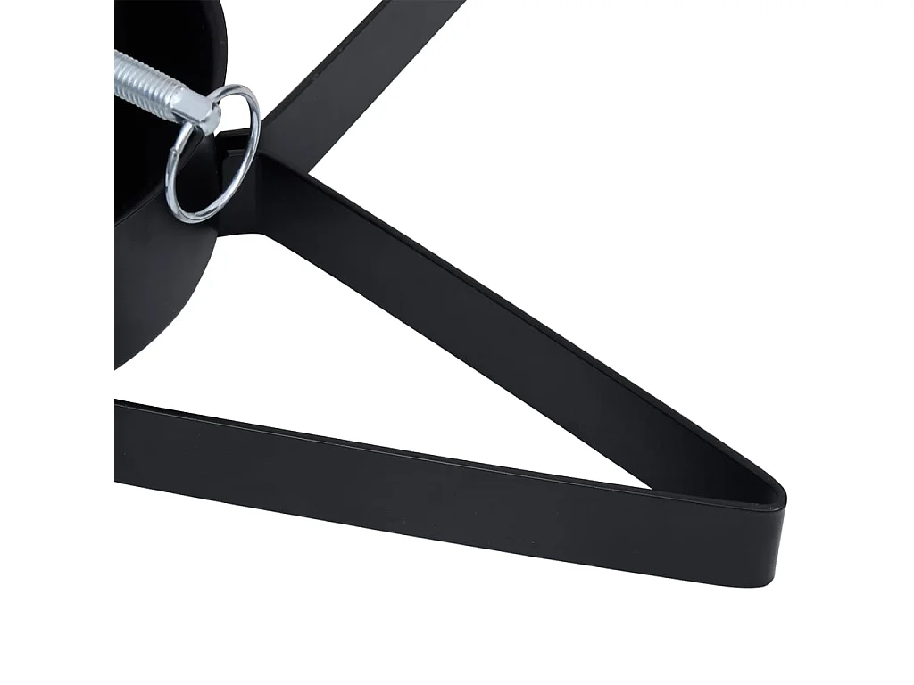 Support de sapin de Noël Noir 47x47x13,5 cm