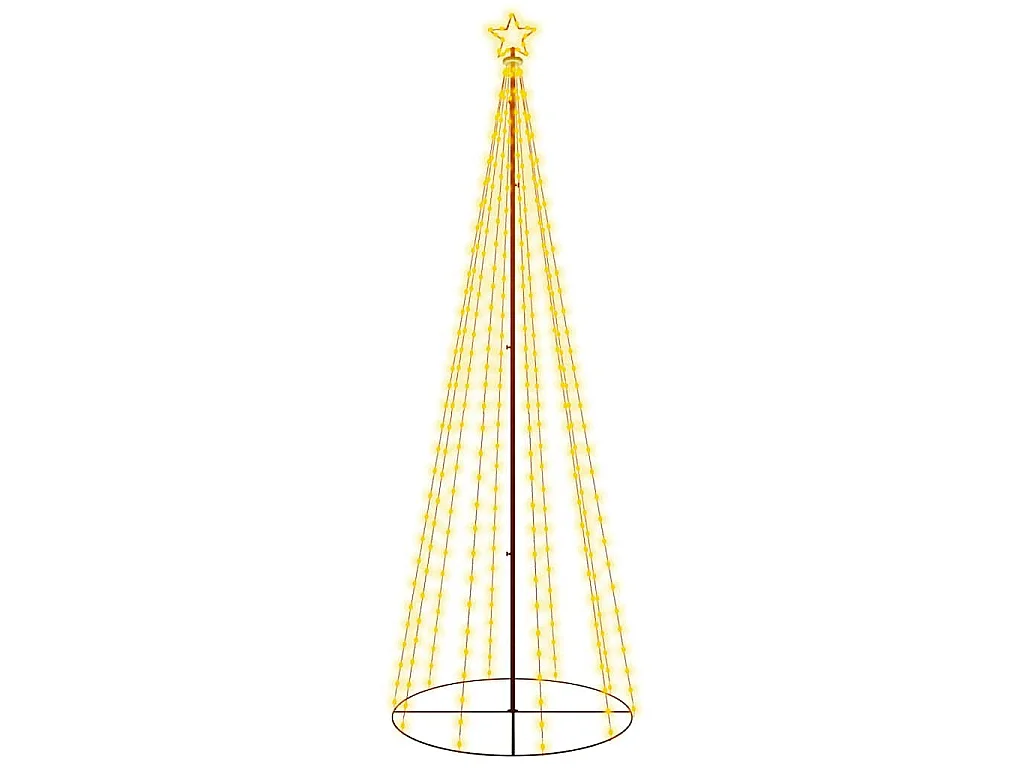 Kegelkerstboom 310 LED's 100x300 cm warmwit