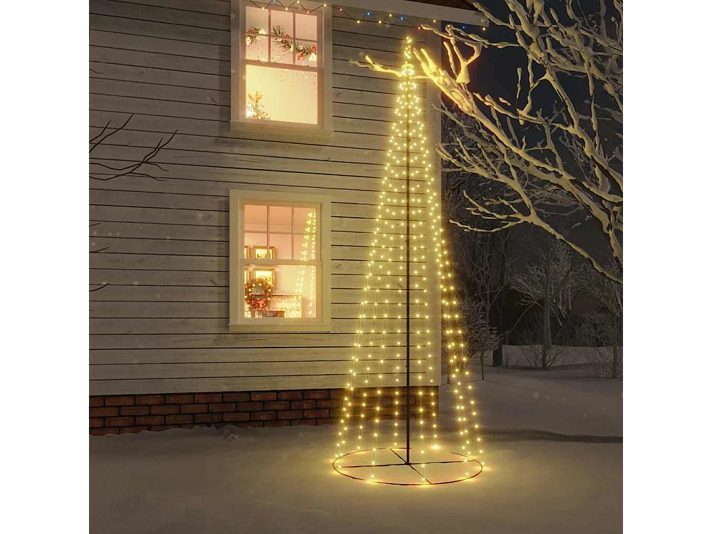 Kegelkerstboom 310 LED's 100x300 cm warmwit