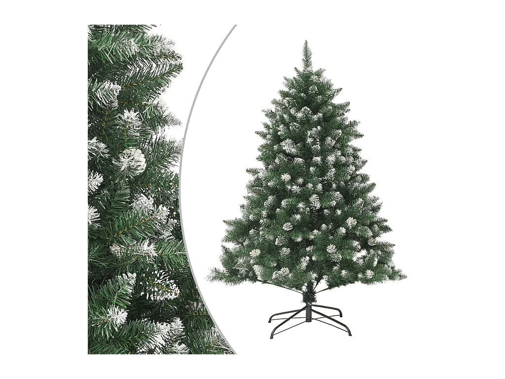 Sapin de Noël artificiel avec support 150 cm PVC