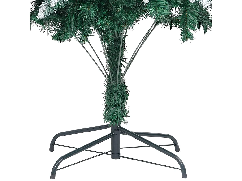 Árvore de Natal artificial com pinhas e neve branca 240 cm
