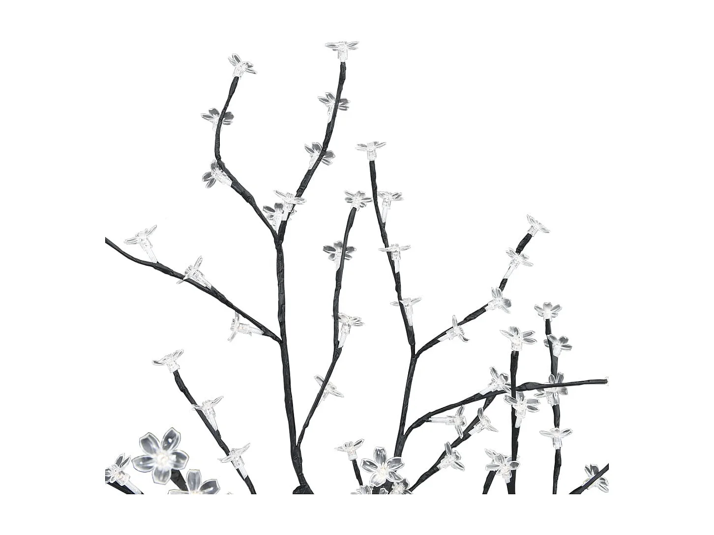 Árvore de Natal 128 LED flor cerejeira luz branco quente 120 cm