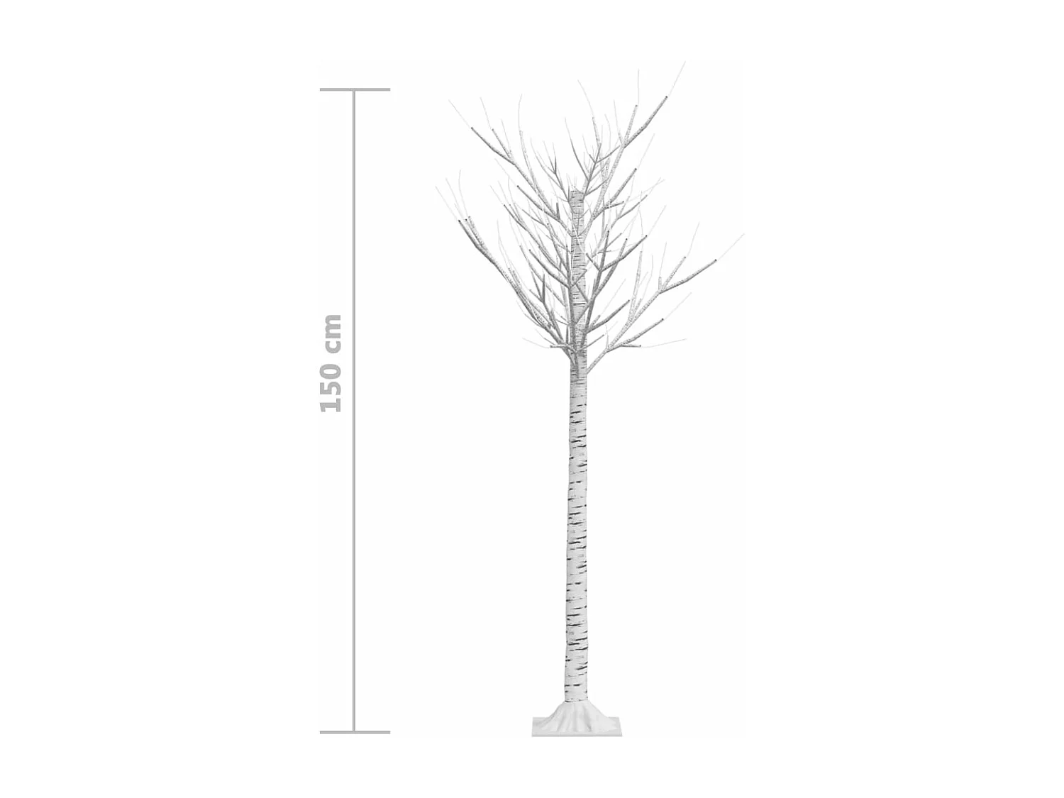 Sapin de Noël 140 LED colorées Saule 1,5 m Int/Ext