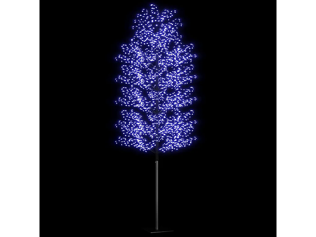 Sapin de Noël 2000 LED bleu Cerisier en fleurs 500 cm