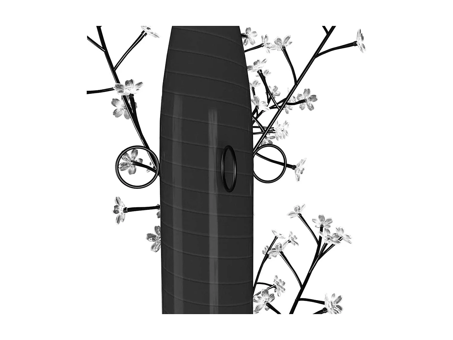 Sapin de Noël 2000 LED bleu Cerisier en fleurs 500 cm