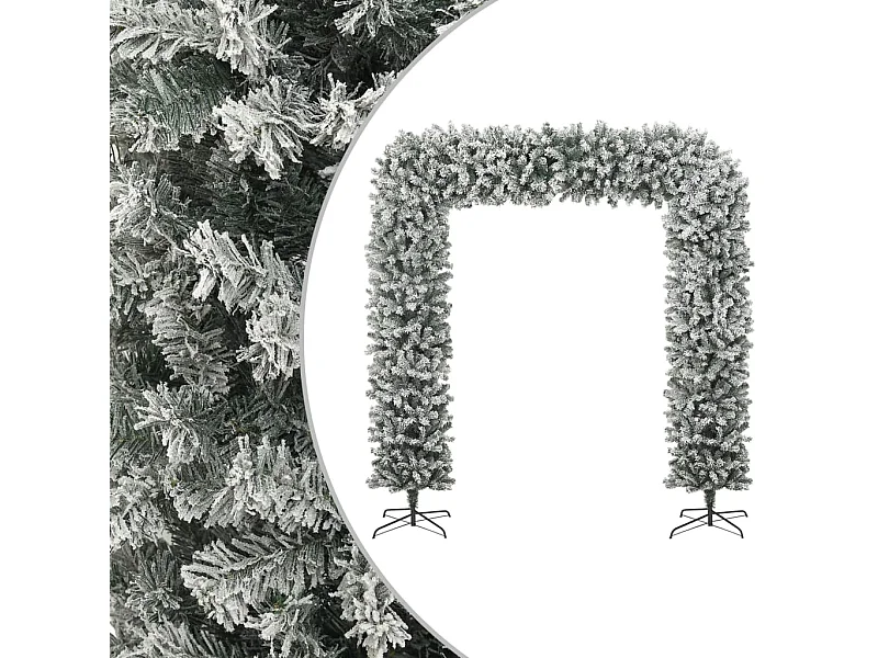 Grinalda de Natal com flocos de neve 240 cm