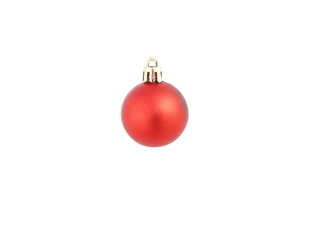 Kerstballen 100 st rood/goudkleurig/groen