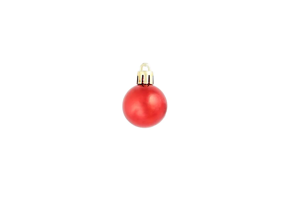 Kerstballen 100 st rood/goudkleurig/groen