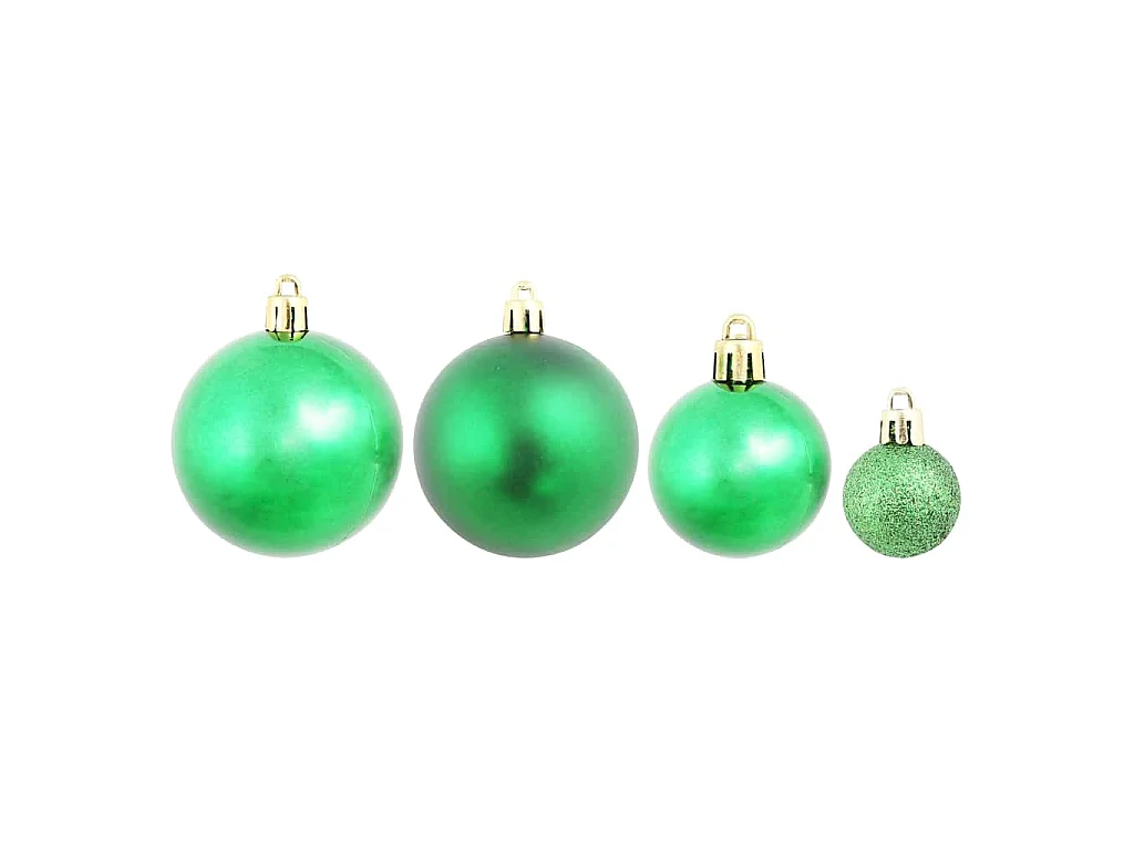 Kerstballen 100 st rood/goudkleurig/groen