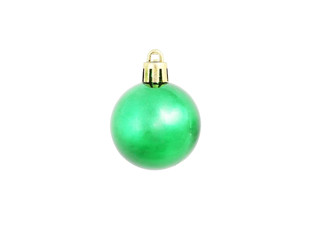 Kerstballen 100 st rood/goudkleurig/groen