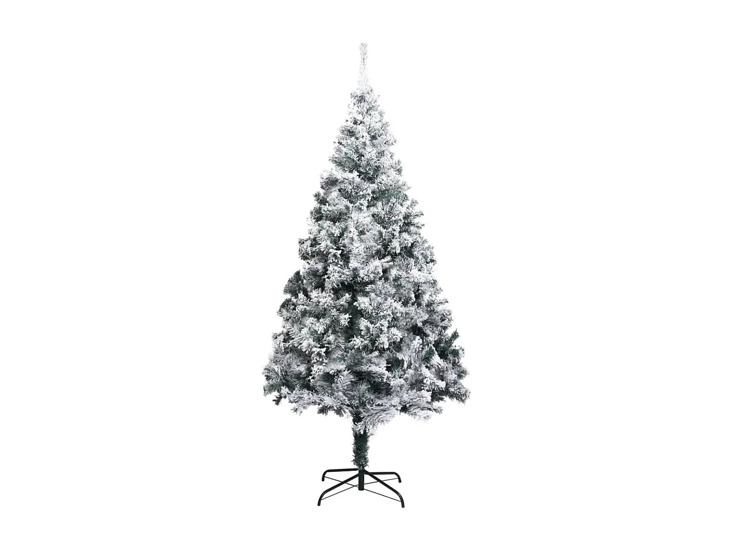 Künstlicher Weihnachtsbaum mit Schnee Grün 240 cm PVC
